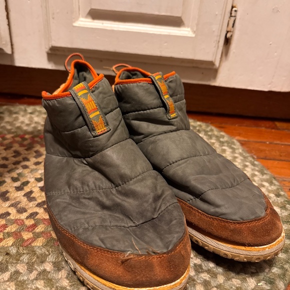 ll bean Mountain Classic Quilted Ankle Boots Size 14 Preowned These quilted ank - Picture 2 of 5